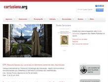 Tablet Screenshot of cartusiana.org